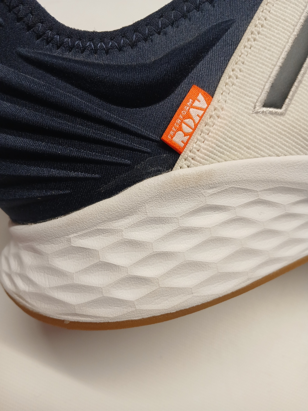 New Balance Men’s White & Navy Athletic Sneaker - Picture 13 of 15